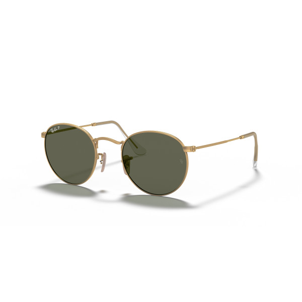 Ray-Ban Round Metal Small saulesbrilles | Polarized | Gold - G-15 Green Ray-Ban Round Metal Small saulesbrilles | Polarized | Gold - G-15 Green