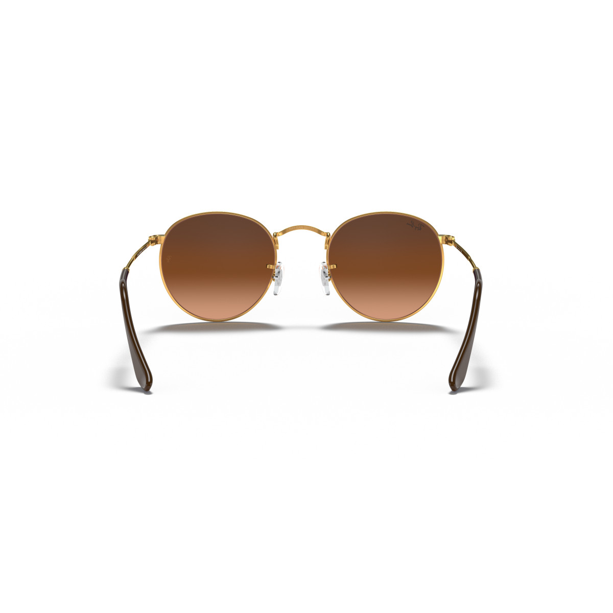 Ray-Ban Round Metal Large saulesbrilles | Light Bronze - Pink Brown Gradient