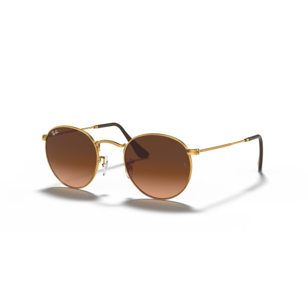 Ray-Ban Round Metal Large saulesbrilles | Light Bronze - Pink Brown Gradient Ray-Ban Round Metal Large saulesbrilles | Light Bronze - Pink Brown Gradient