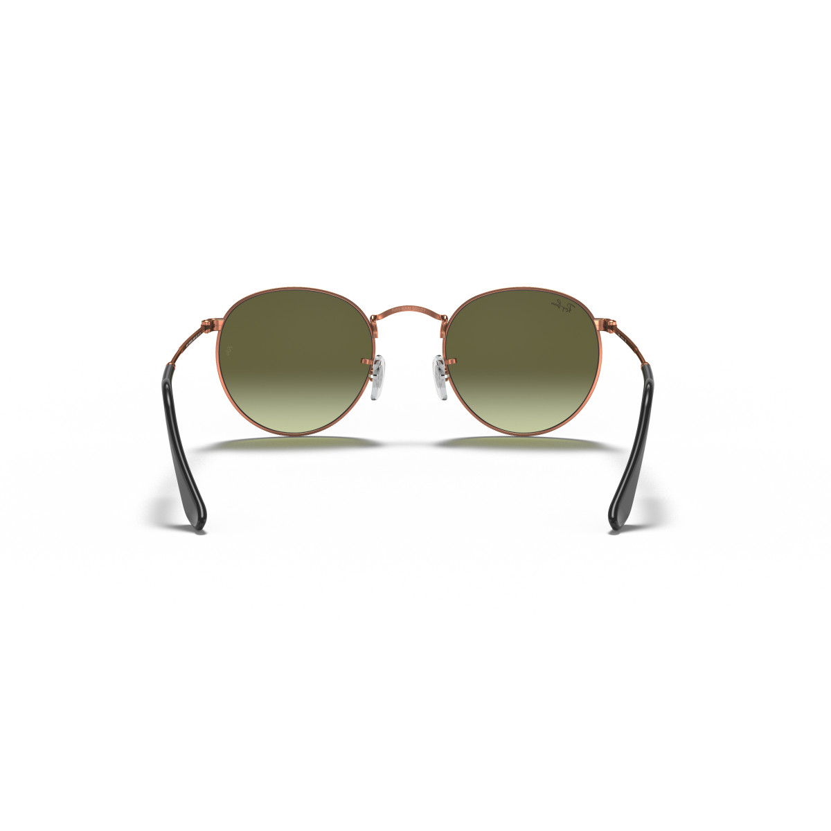Ray-Ban Round Metal Large saulesbrilles | Bronze Copper - Green Gradient