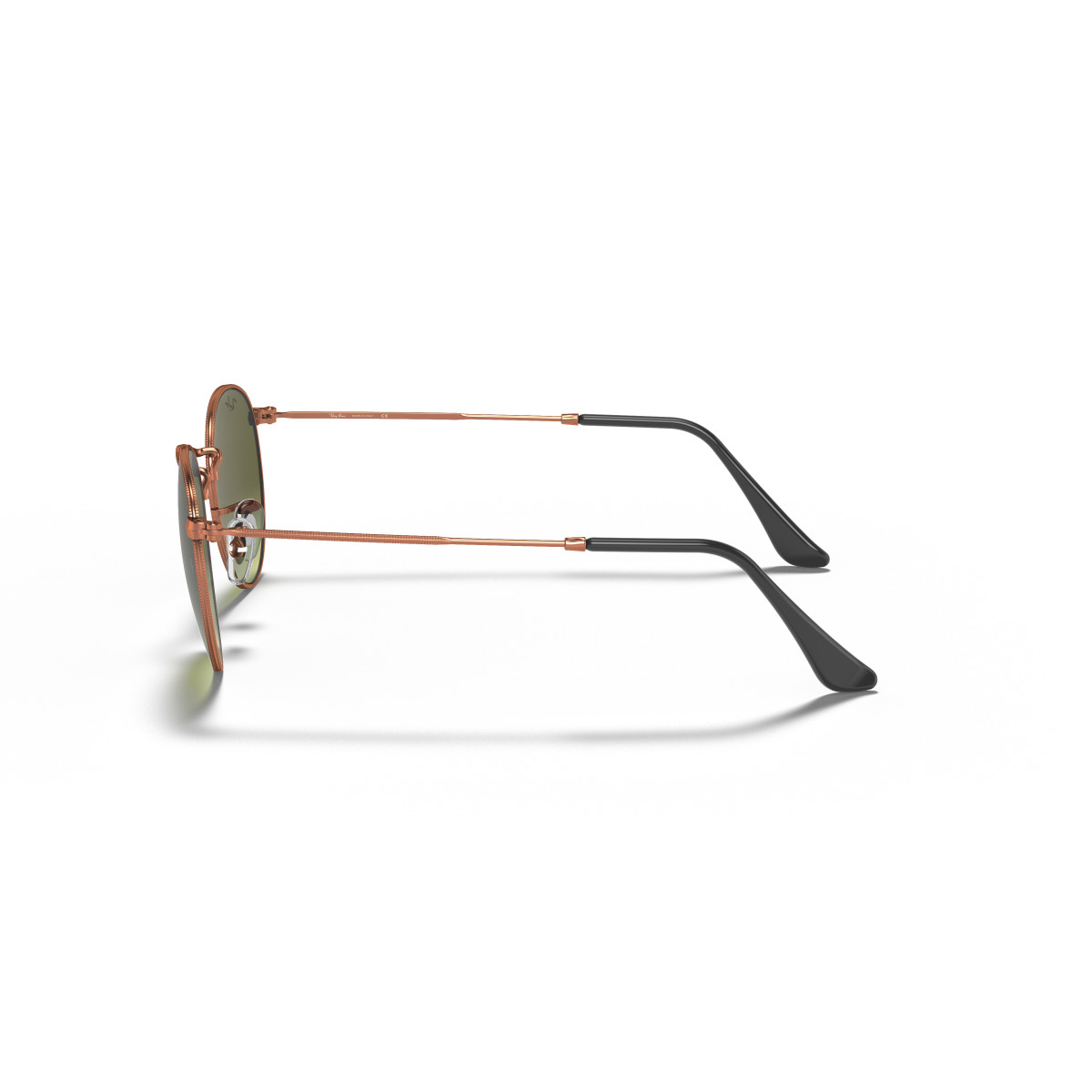 Ray-Ban Round Metal Large saulesbrilles | Bronze Copper - Green Gradient