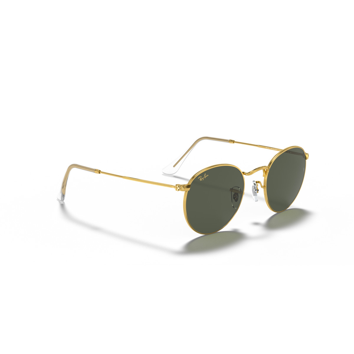 Ray-Ban Round Metal Large saulesbrilles | Gold - G-15 Green