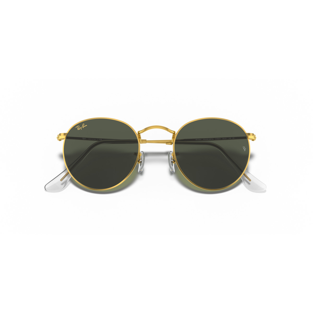 Ray-Ban Round Metal Large saulesbrilles | Gold - G-15 Green