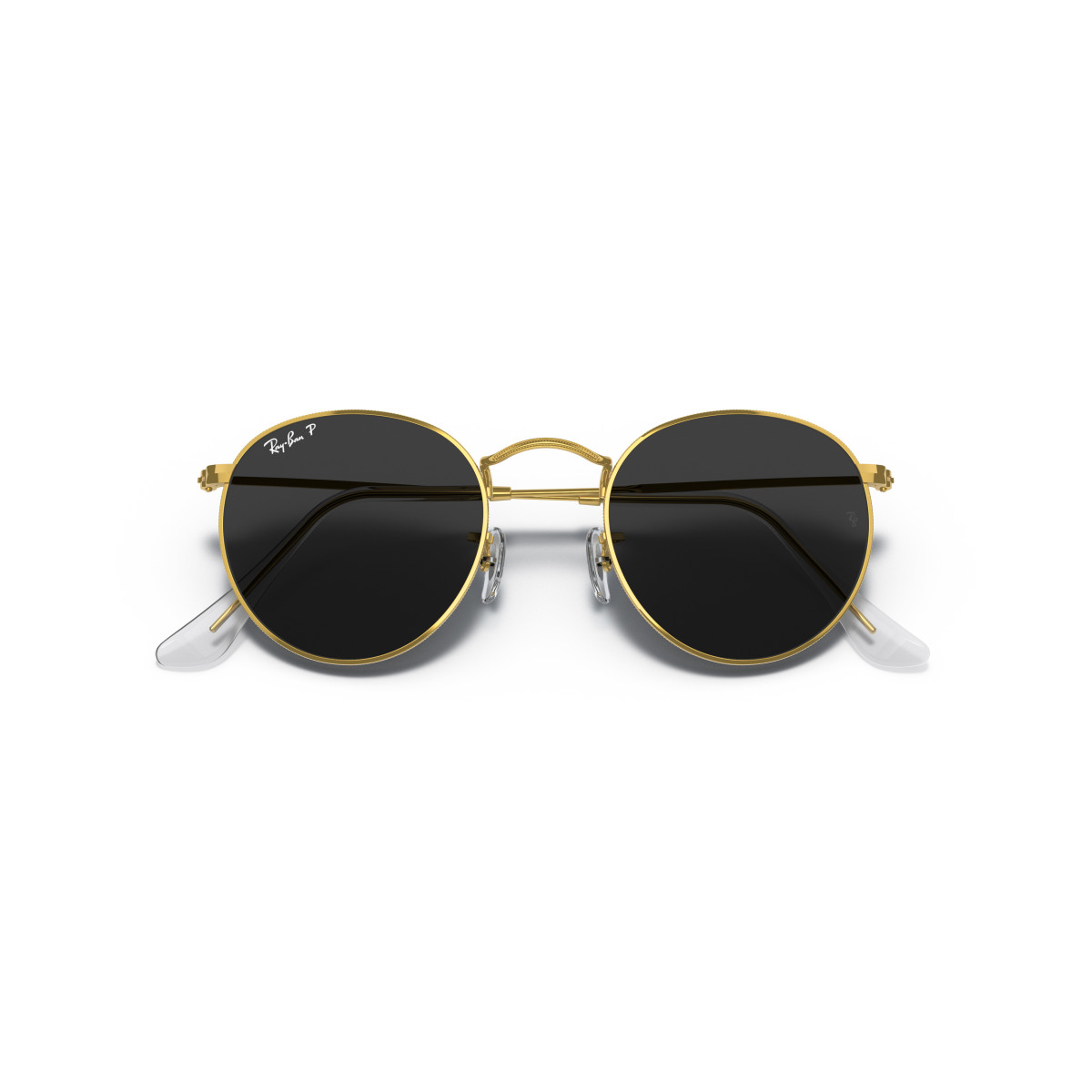 Ray-Ban Round Metal Large saulesbrilles | Polarised | Gold - Black