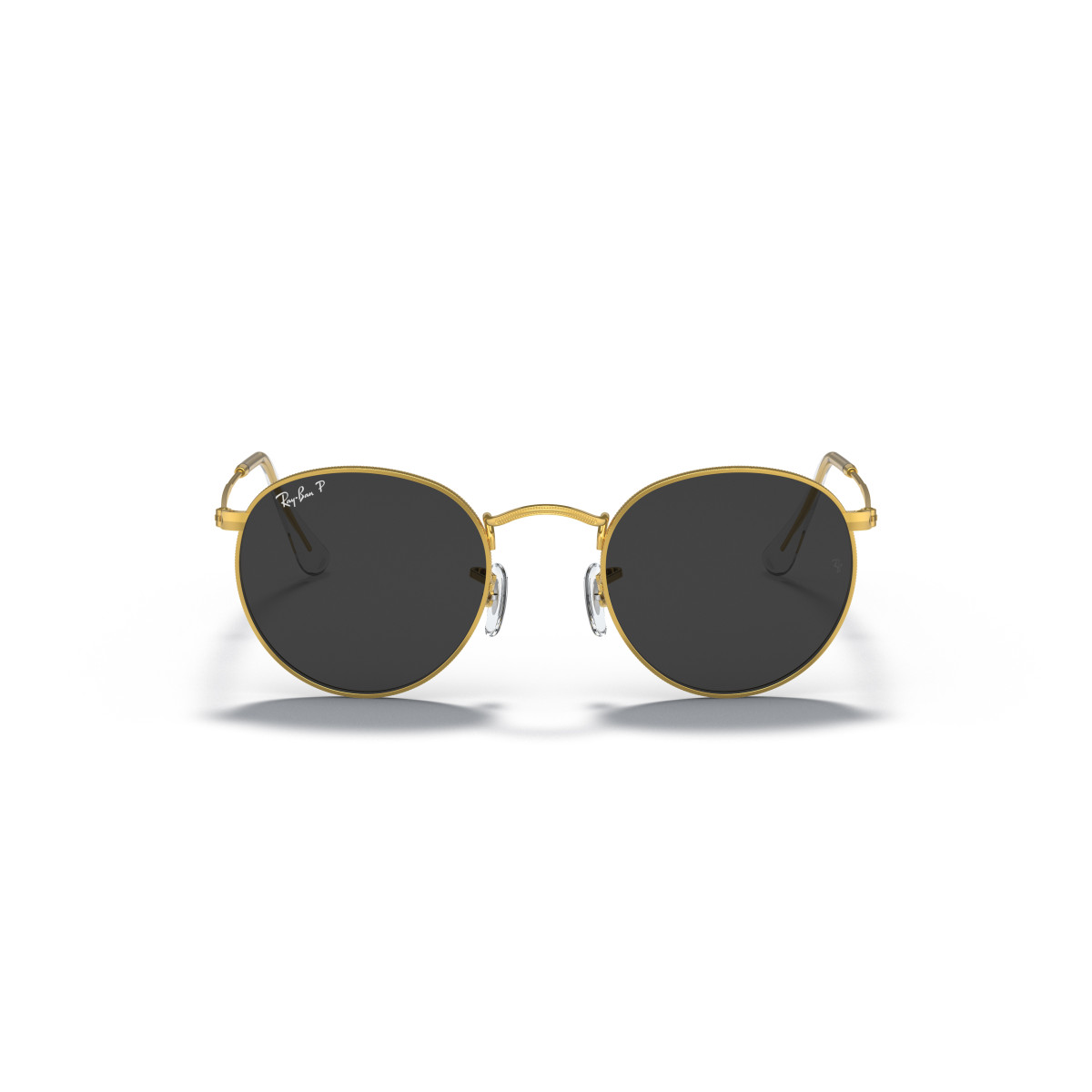 Ray-Ban Round Metal Large saulesbrilles | Polarised | Gold - Black