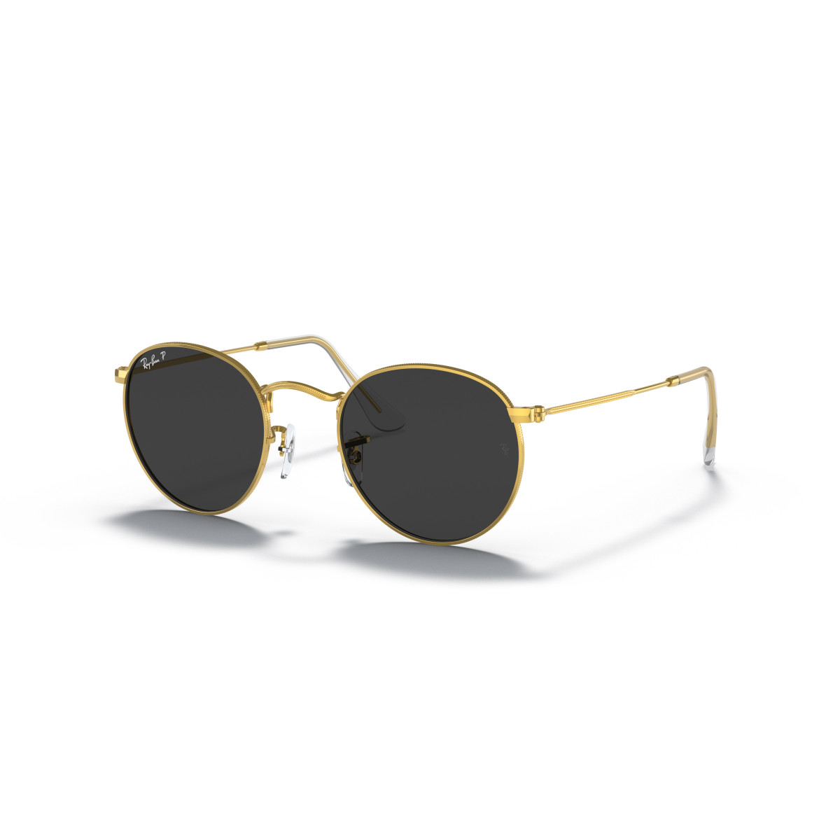 Ray-Ban Round Metal Large saulesbrilles | Polarised | Gold - Black