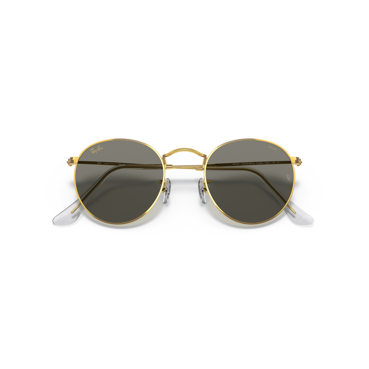 Ray-Ban Round Metal Small saulesbrilles | Photochromic | Gold - Clear