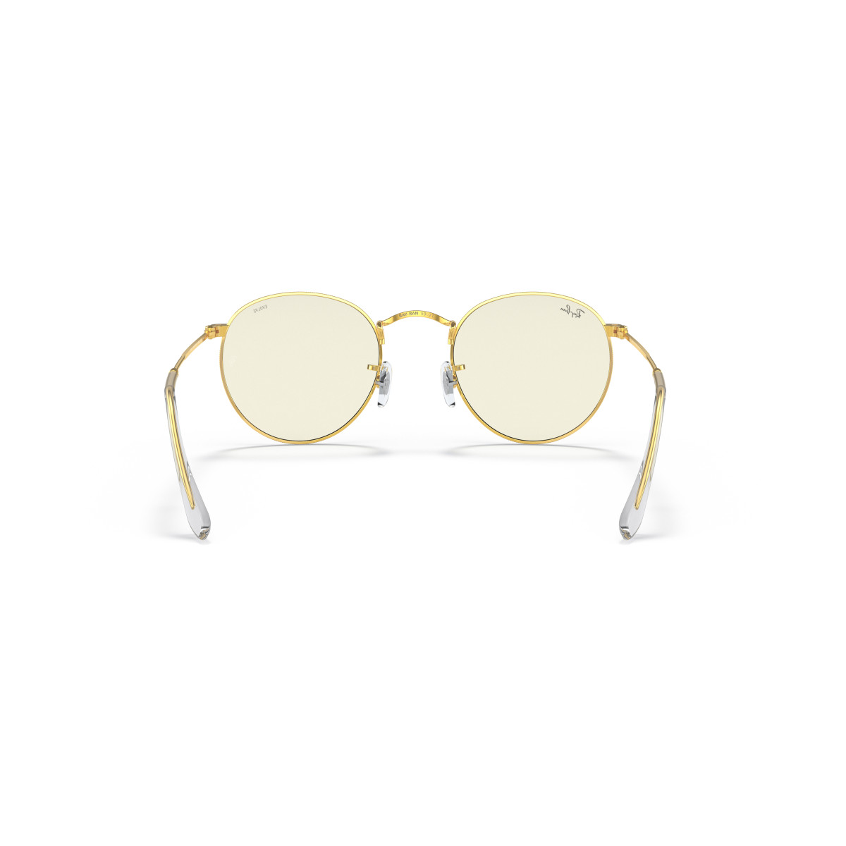 Ray-Ban Round Metal Small saulesbrilles | Photochromic | Gold - Clear