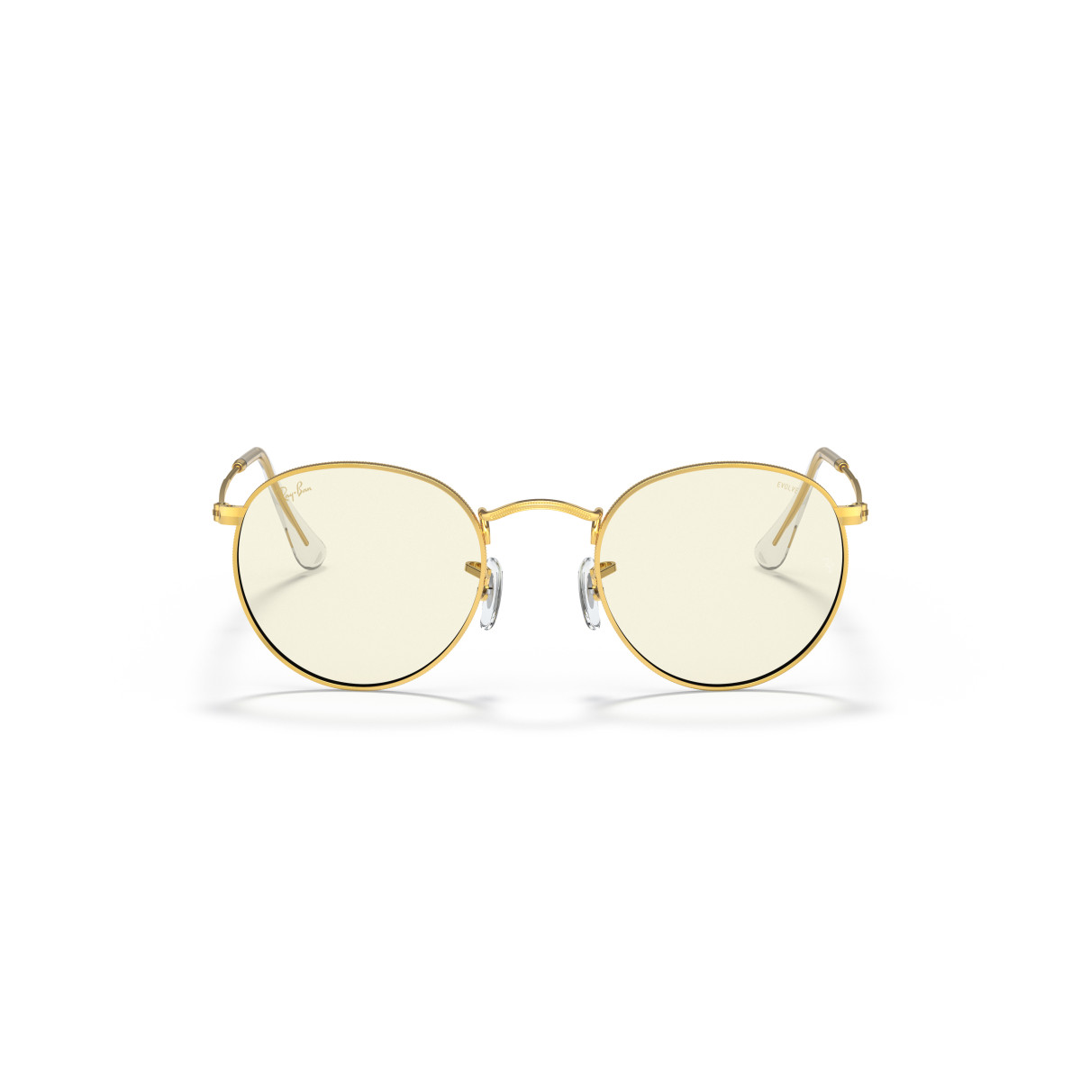 Ray-Ban Round Metal Small saulesbrilles | Photochromic | Gold - Clear