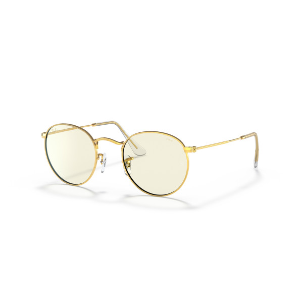 Ray-Ban Round Metal Large saulesbrilles | Photochromic | Gold - Clear