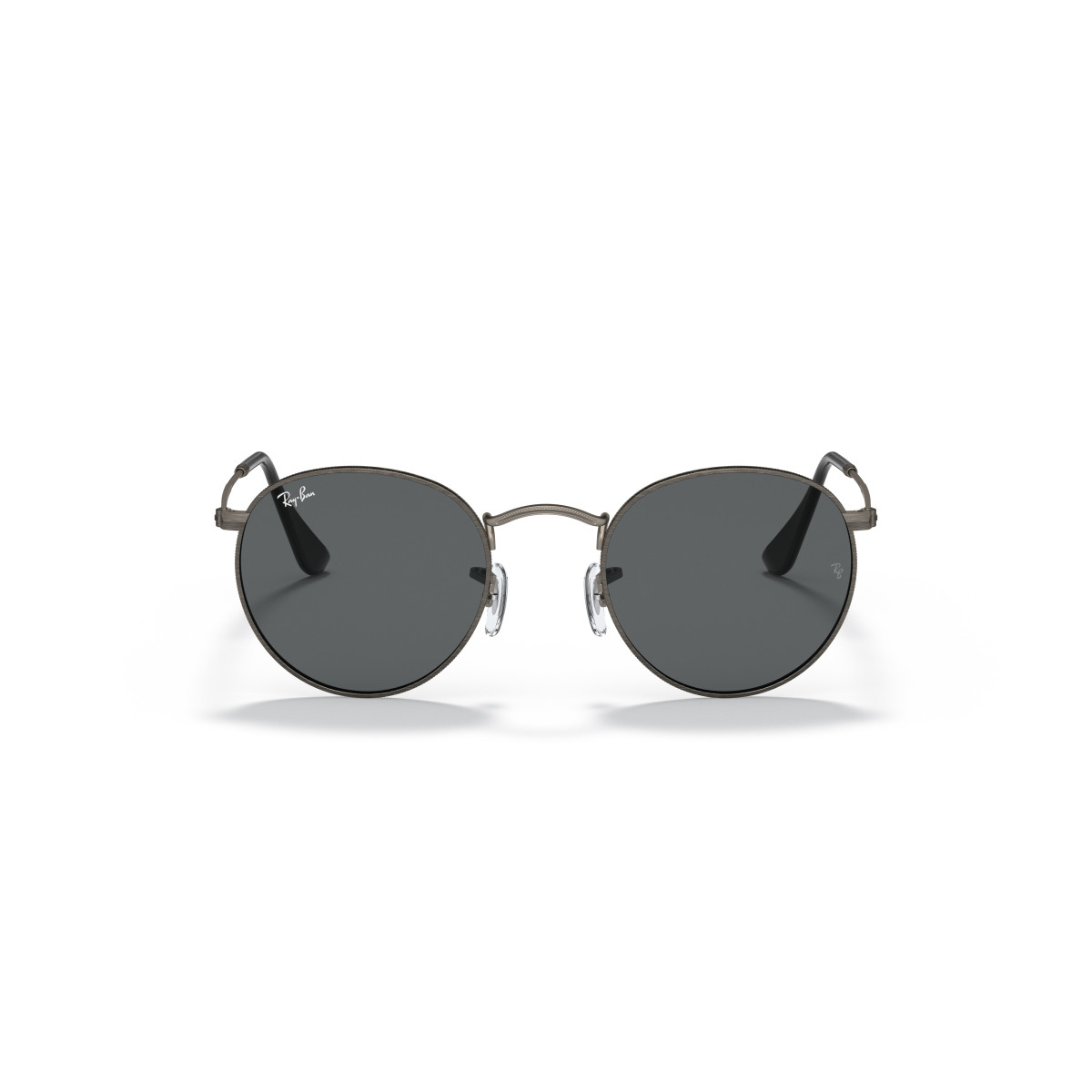 Ray-Ban Round Metal Large saulesbrilles | Gunmetal - Dark Grey