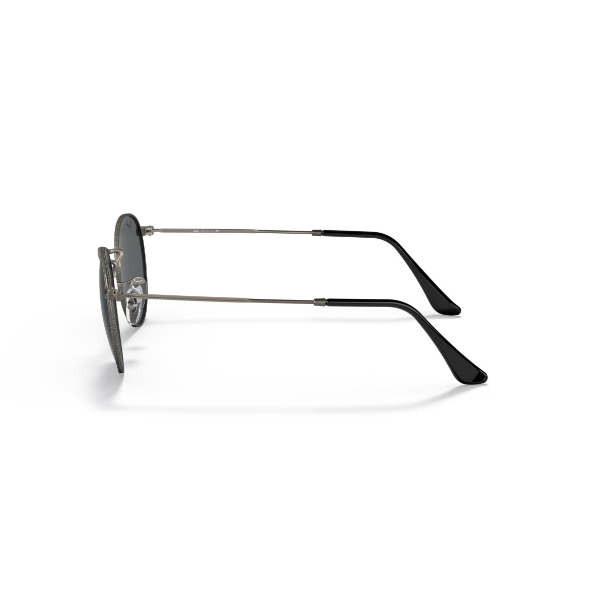 Ray-Ban Round Metal Large saulesbrilles | Gunmetal - Dark Grey
