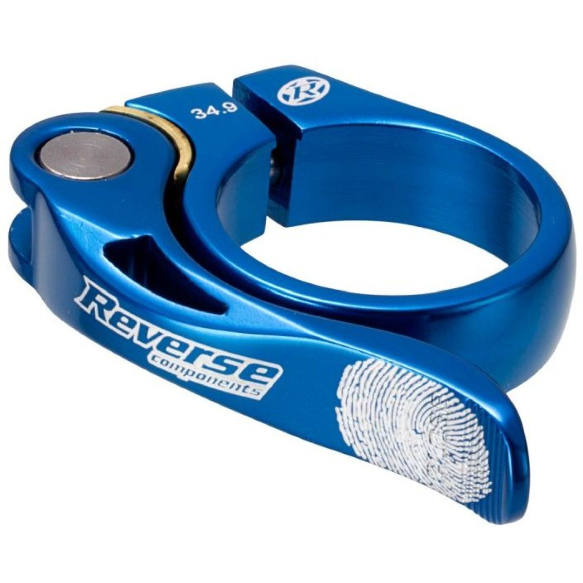 Reverse Long Life sēdekļa stutes skava | 34.9mm | Blue