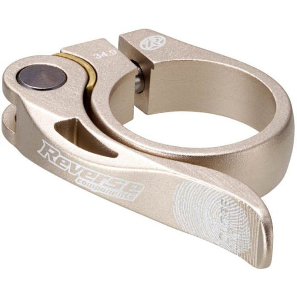 Reverse Long Life sēdekļa stutes skava | 34.9mm | Sand Metallic