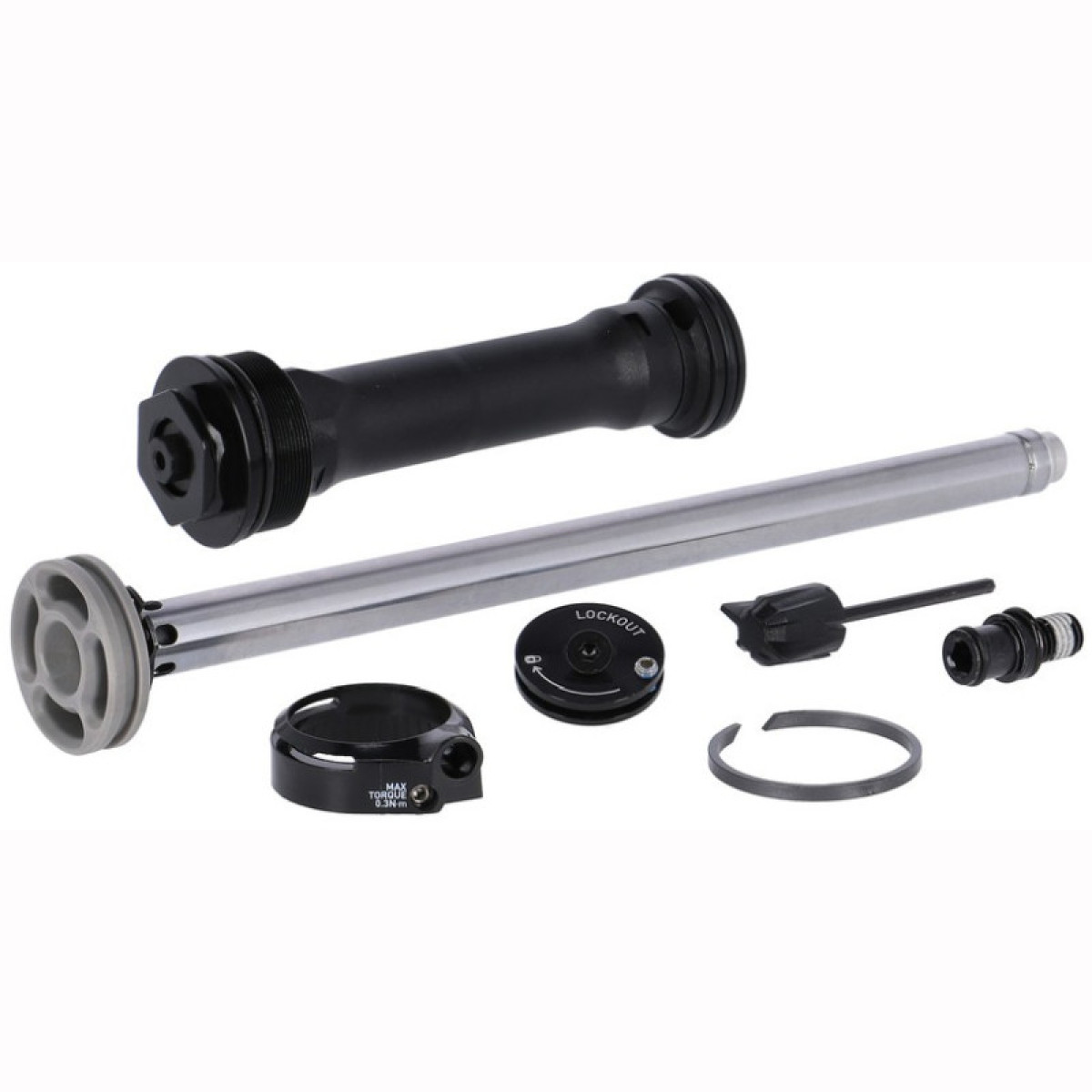 RockShox dakšas amortizatora montāžas komplekts | Remote 17mm Turnkey 100-160mm | 35 Silver A1 (2021)