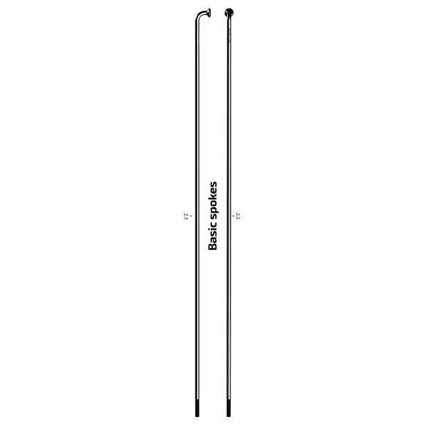 Sapim Leader riteņa spieķis | J-Bend | 2.3 mm | Black