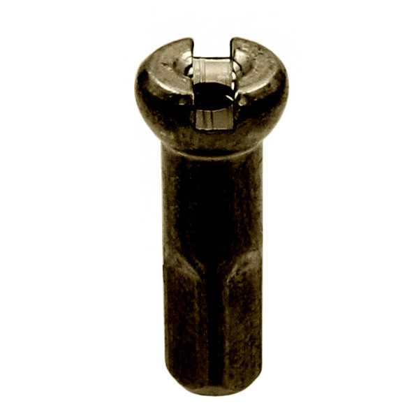 Sapim Brass Round 13G Nipple | 2.3 x 14.5 mm | Black Sapim Brass Round 13G Nipple | 2.3 x 14.5 mm | Black
