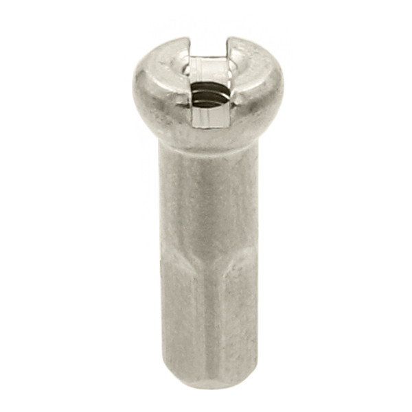 Sapim Brass Round 13G Nipple | 2.3 x 14.5 mm | Silver Sapim Brass Round 13G Nipple | 2.3 x 14.5 mm | Silver