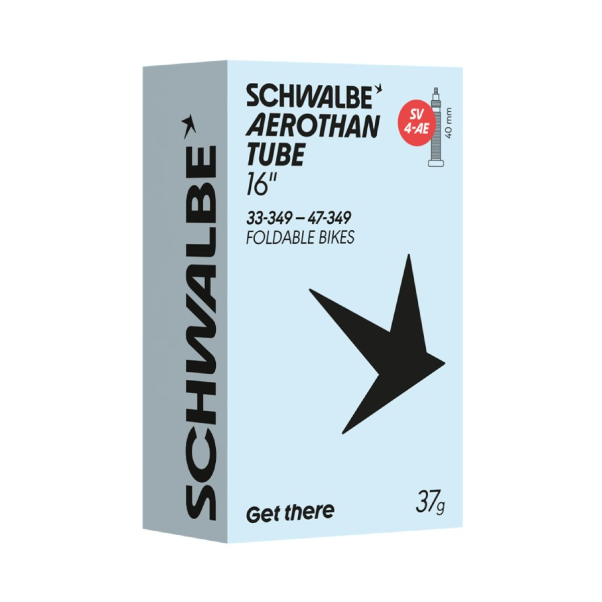 Schwalbe Aerothan Foldable Bikes 16" kamera 4AE | SV 40mm | 33/47-349