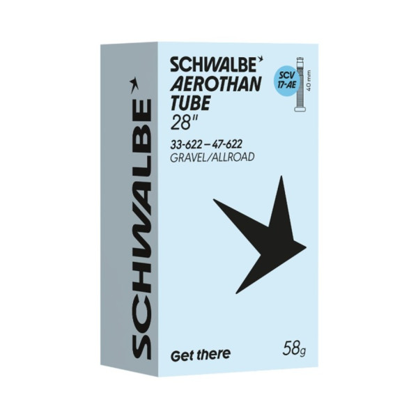 Schwalbe Aerothan Gravel/Allroad 28" kamera 17AE | SCV CLIK | 33/47-622 Schwalbe Aerothan Gravel/Allroad 28" kamera 17AE | SCV CLIK | 33/47-622