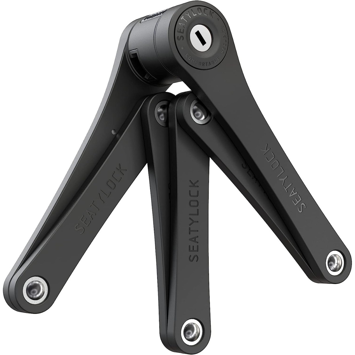 Seatylock Foldylock kompakts salokāms slēdzenes mehānisms | Melns