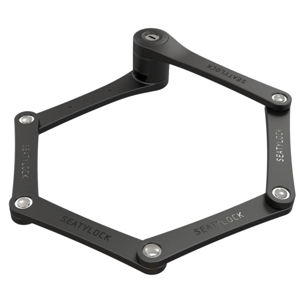 Seatylock Foldylock kompakts salokāms slēdzenes mehānisms | Melns Seatylock Foldylock kompakts salokāms slēdzenes mehānisms | Melns