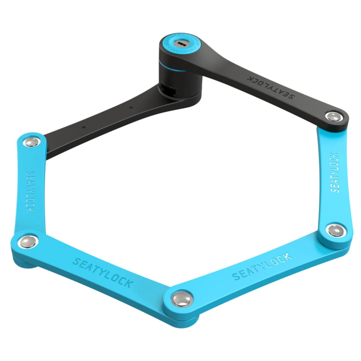 Seatylock Foldylock kompakts salokāms slēdzenes mehānisms | Zils