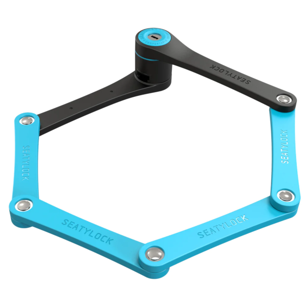 Seatylock Foldylock kompakts salokāms slēdzenes mehānisms | Zils Seatylock Foldylock kompakts salokāms slēdzenes mehānisms | Zils