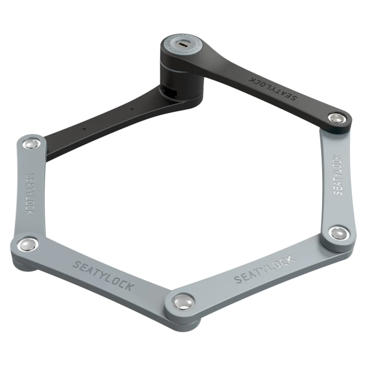 Seatylock Foldylock kompakts salokāms slēdzenes mehānisms | Pelēks