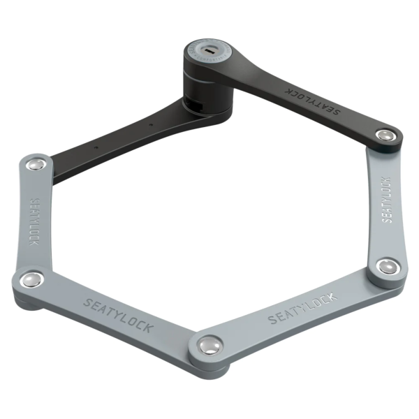 Seatylock Foldylock kompakts salokāms slēdzenes mehānisms | Pelēks Seatylock Foldylock kompakts salokāms slēdzenes mehānisms | Pelēks
