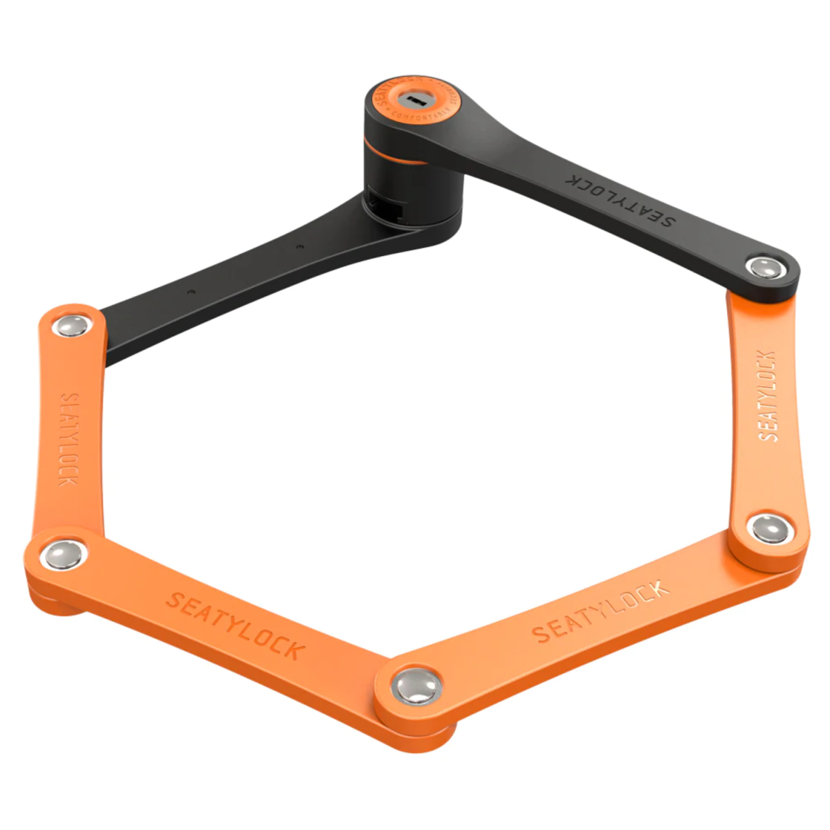 Seatylock Foldylock kompakts salokāms slēdzenes mehānisms | Oranžs