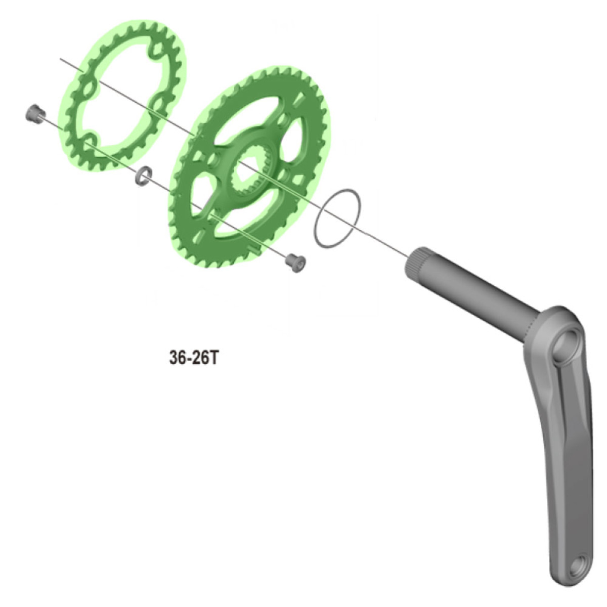 Shimano XT FC-M8100/M8120 zobrats | DM | 2x12 ātrumu