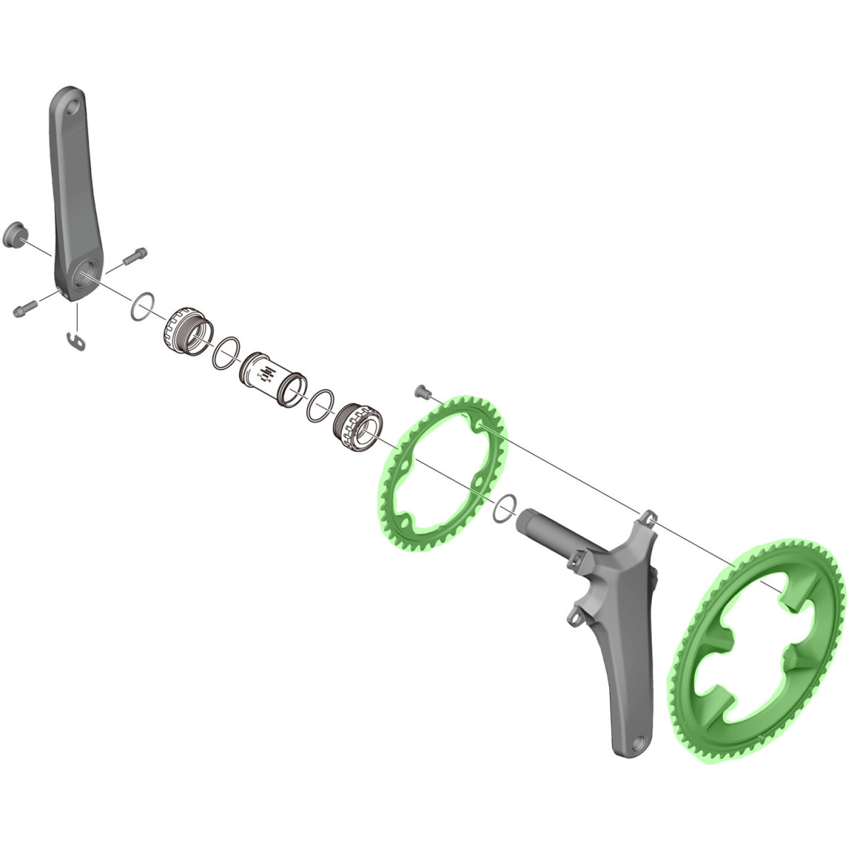 Shimano Ultegra FC-R8100-NK zobrats | 110 BCD | 2x12 ātrumu