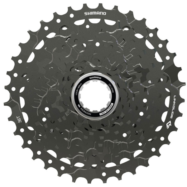Shimano CUES CS-LG400 Linkglide kasete | 9 ātrumu