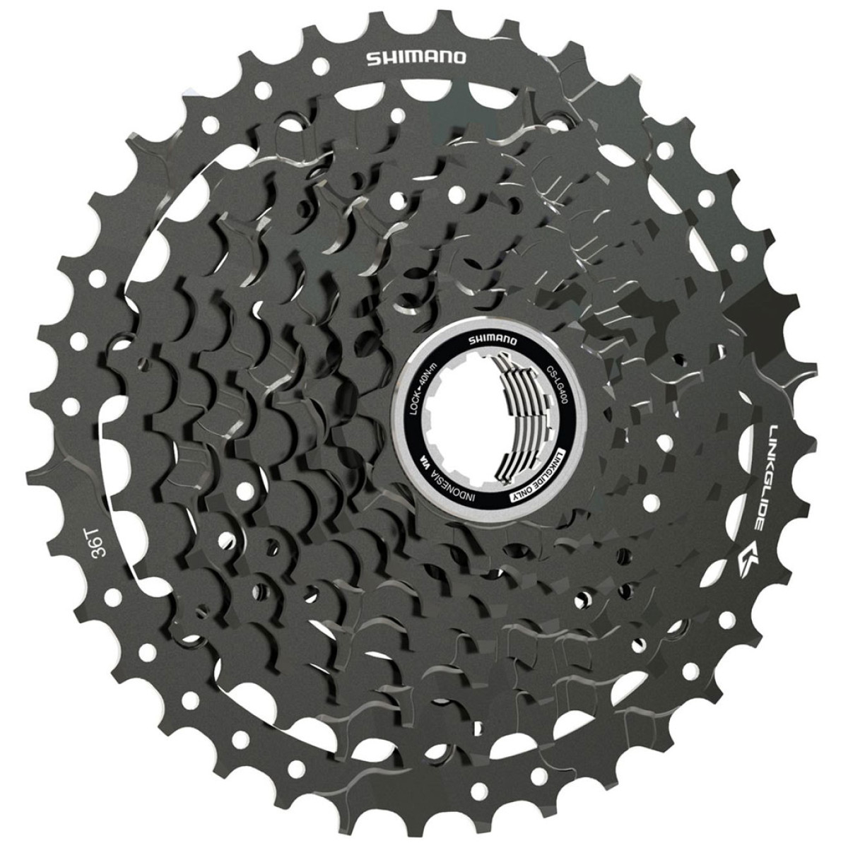 Shimano CUES CS-LG400 Linkglide kasete | 9 ātrumu