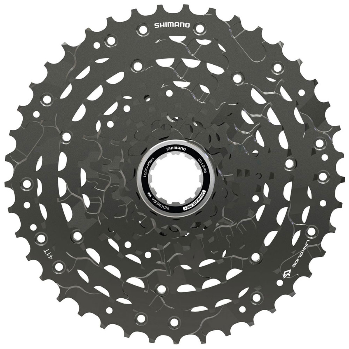 Shimano CUES CS-LG400 Linkglide kasete | 9 ātrumu