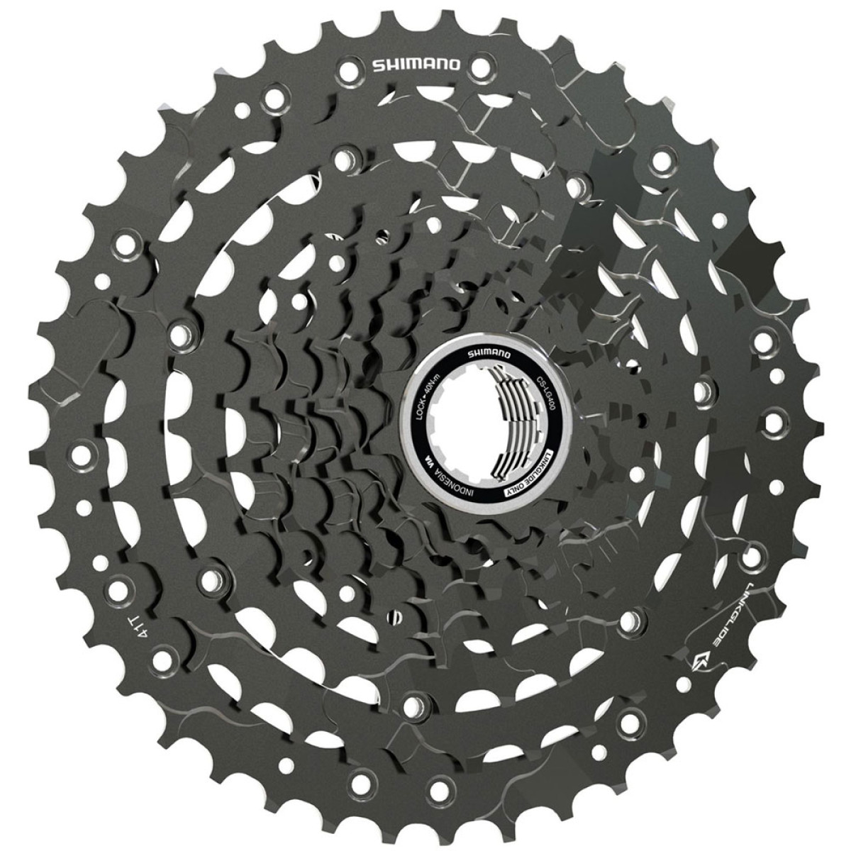 Shimano CUES CS-LG400 Linkglide kasete | 9 ātrumu
