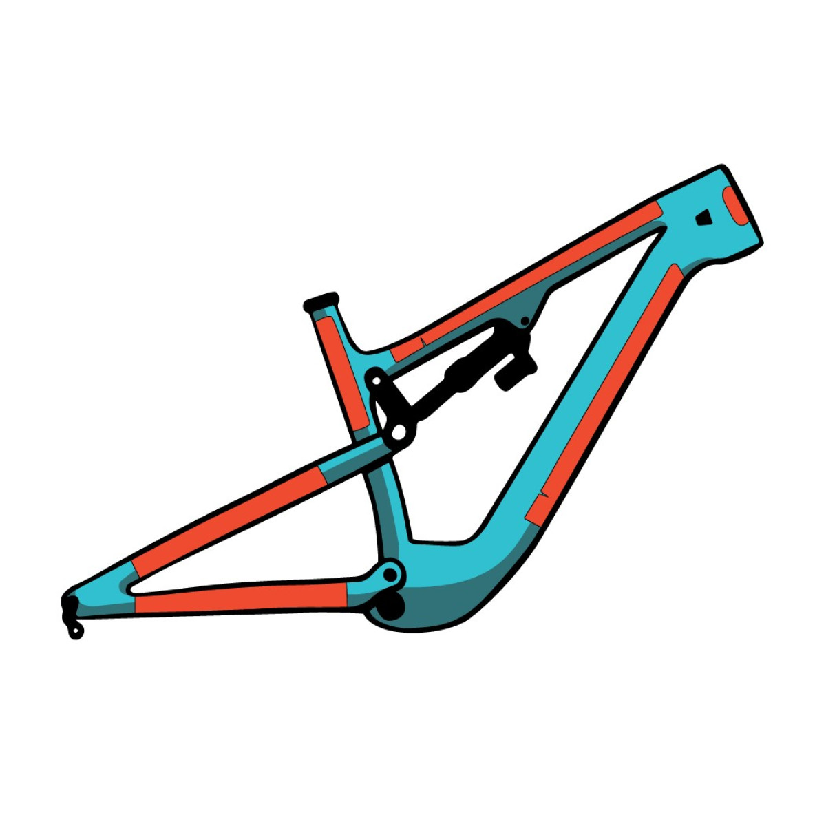 RideWrap Covered eMTB rāmja aizsargss komplekts | Gloss