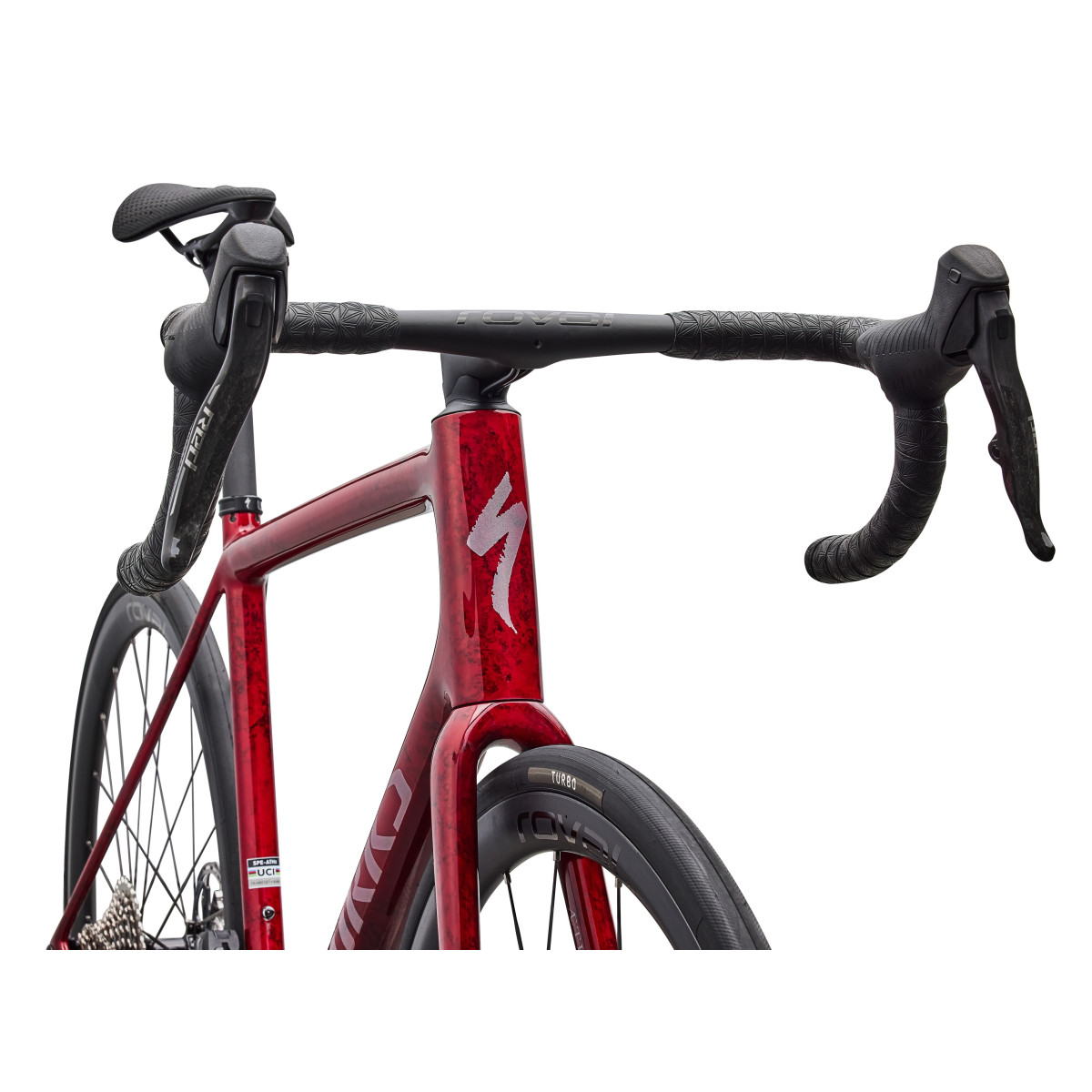 S-Works Aethos 2 šosejas velosipēds | SRAM Red AXS | Sandstone Metallic Base - Red Tint