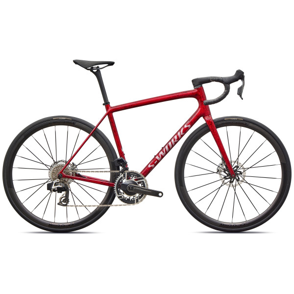 S-Works Aethos 2 šosejas velosipēds | SRAM Red AXS | Sandstone Metallic Base - Red Tint