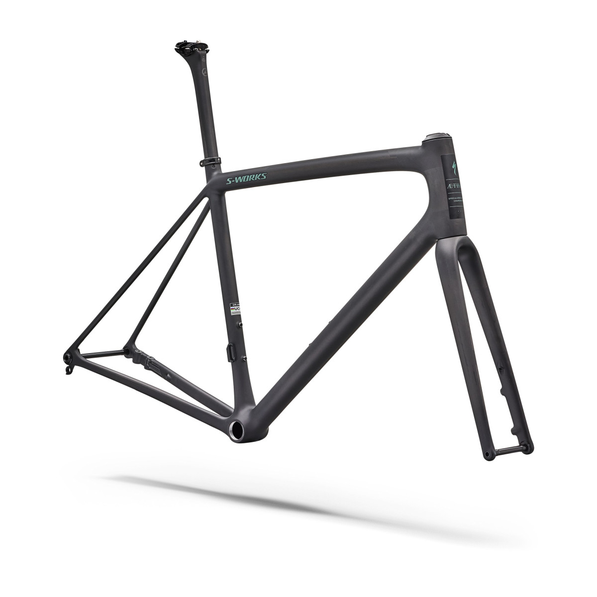 S-Works Aethos 2 rāmja komplekts | Rtp Raw Carbon - Premium Fjord Metallic