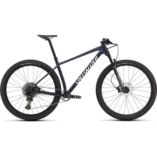 Specialized Chisel Hardtail Comp kalnu velosipēds | Gloss Metallic Deep Marine - Balts