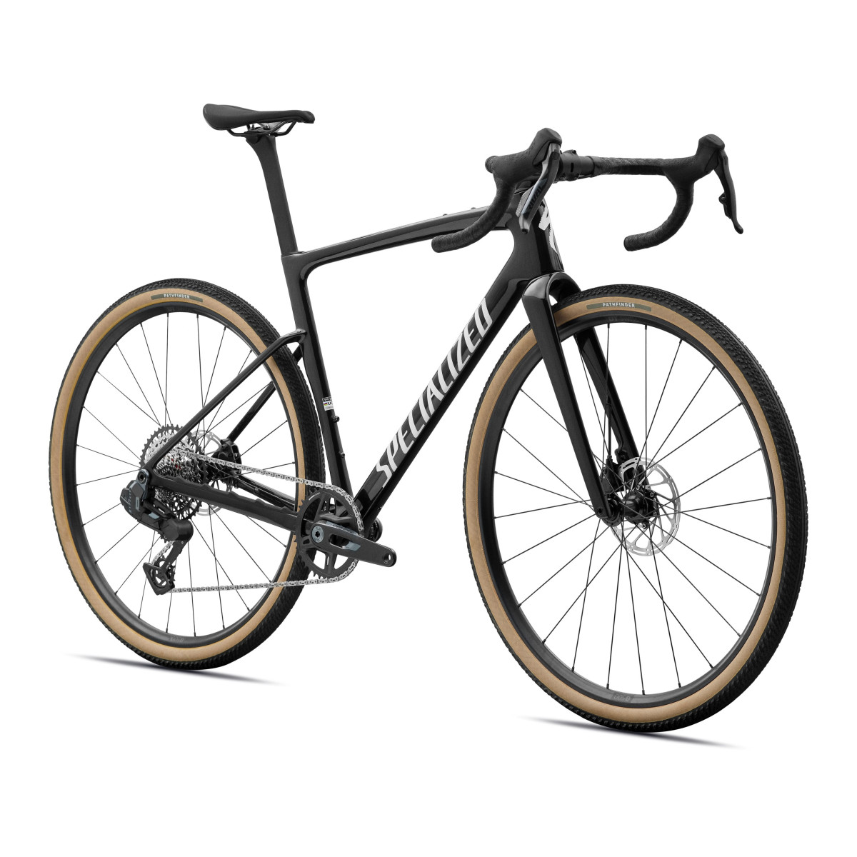 Specialized Crux 5 Comp grants velosipēds | Obsidian Metallic - Dune White