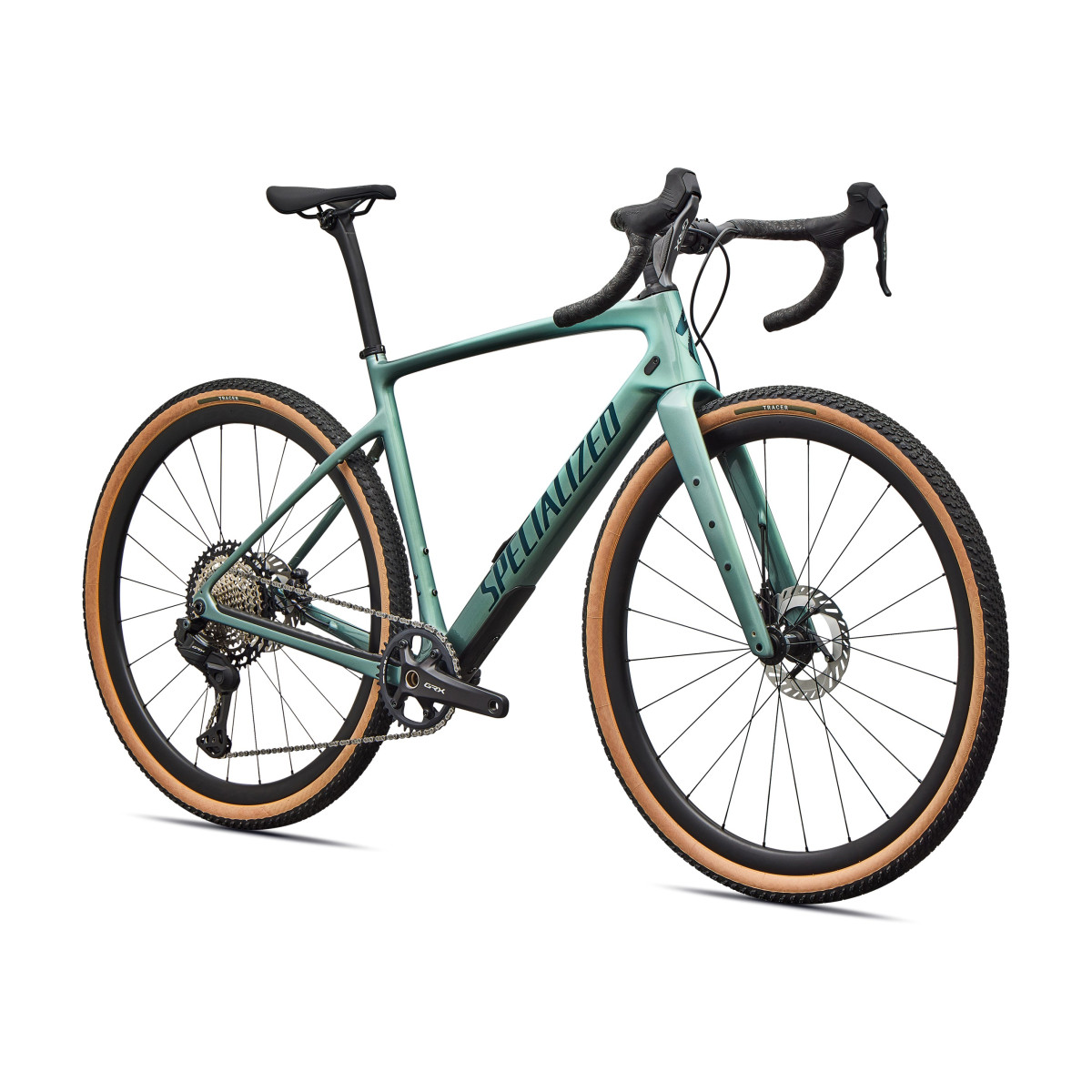 Specialized Diverge 4 Expert Carbon grants velosipēds | Shimano GRX Di2 | Fjord Metallic - Emerald Metallic