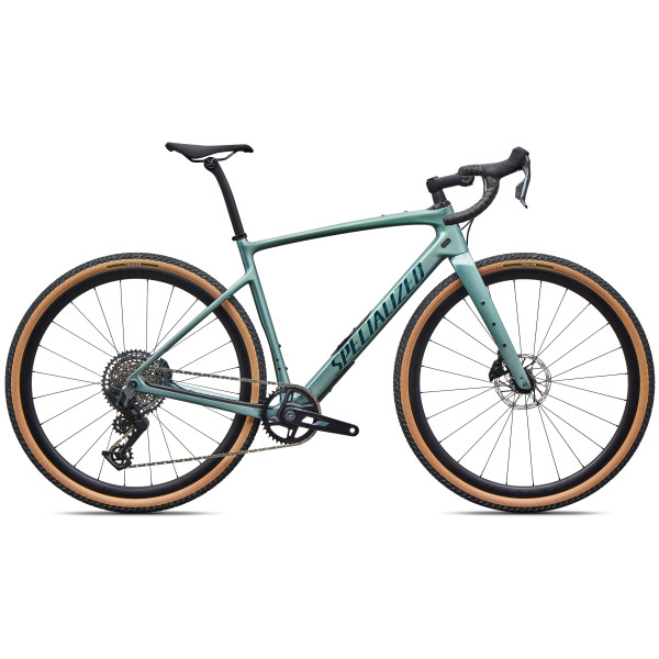 Specialized Diverge 4 Expert Carbon grants velosipēds | SRAM Rival XPLR | Fjord Metallic - Emerald Metallic