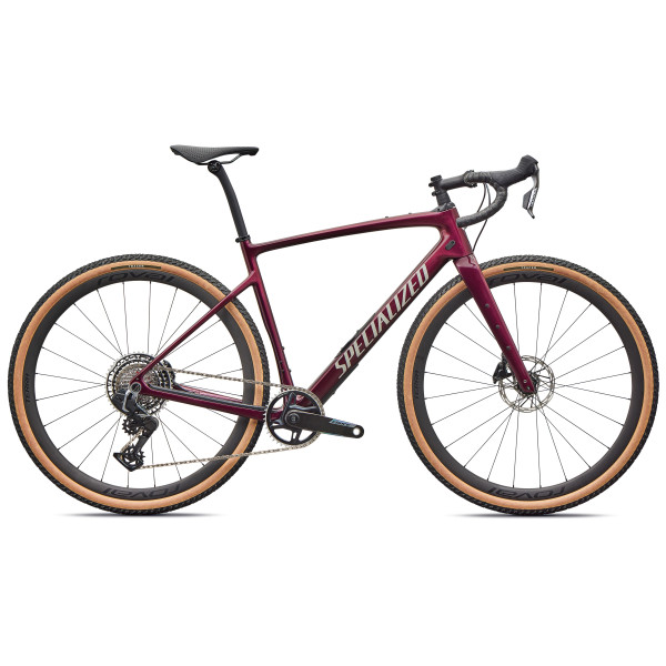 Specialized Diverge 4 Pro Carbon grants velosipēds | Bordeaux Metallic - Pearl Dolomite