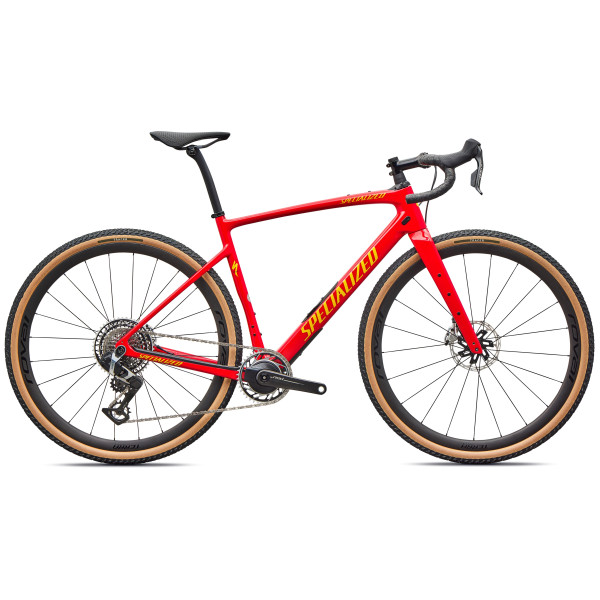 Specialized Diverge 4 Pro LTD Carbon grants velosipēds | Gloss Vivid Red Yellow Ltd