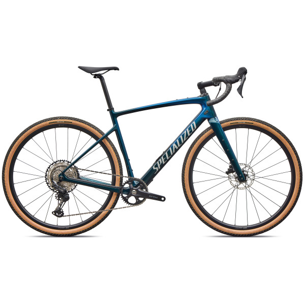 Specialized Diverge 4 Sport Carbon grants velosipēds | Emerald Metallic - Silver Dust