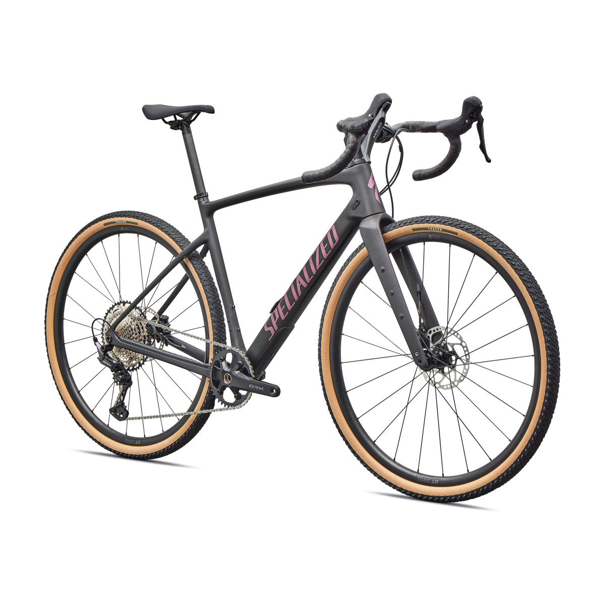 Specialized Diverge 4 Sport Carbon grants velosipēds | Obsidian Metallic - Quartz Metallic