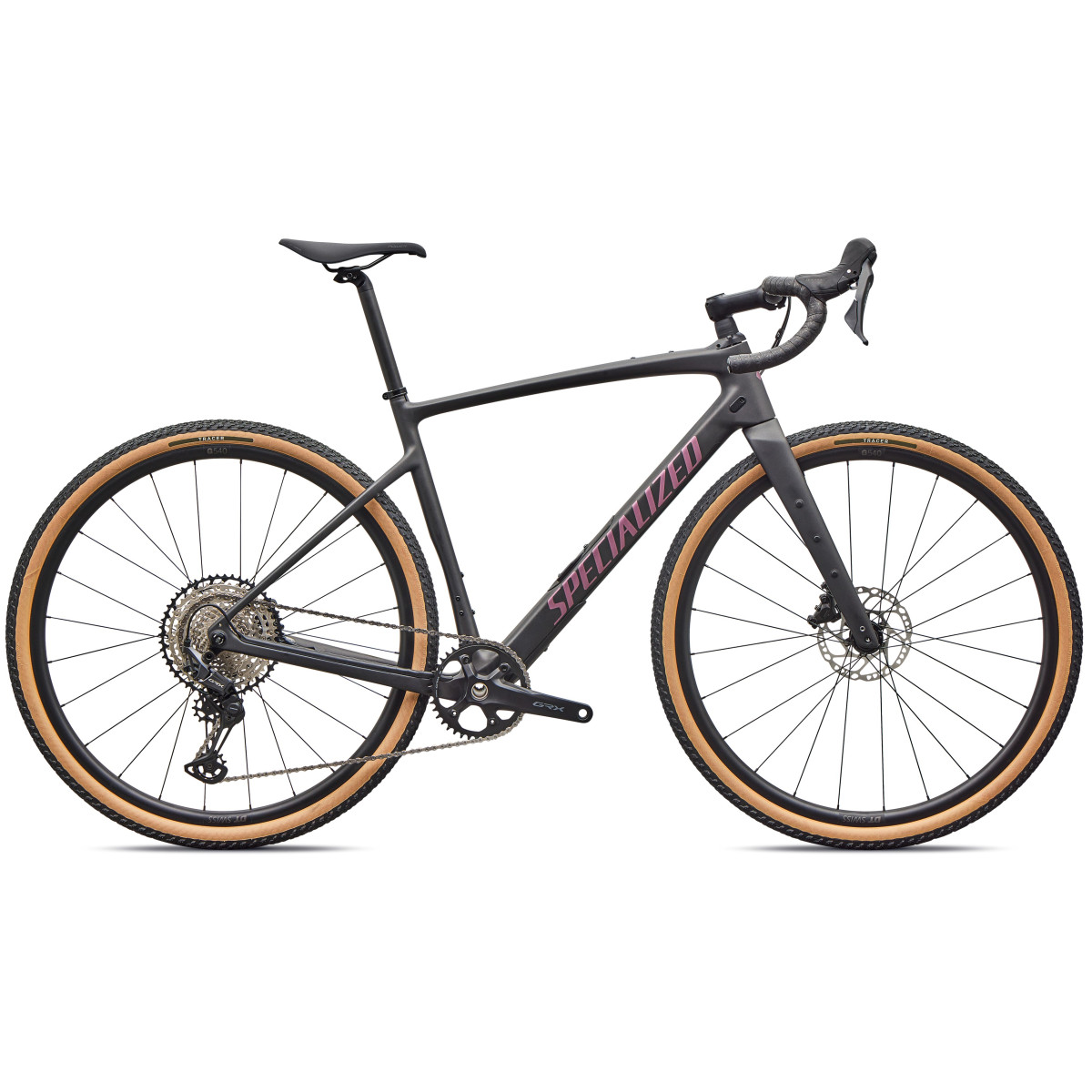 Specialized Diverge 4 Sport Carbon grants velosipēds | Obsidian Metallic - Quartz Metallic